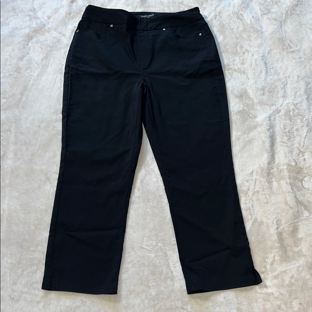 Mario Serrani Women’s Black Tailored Capris SZ S